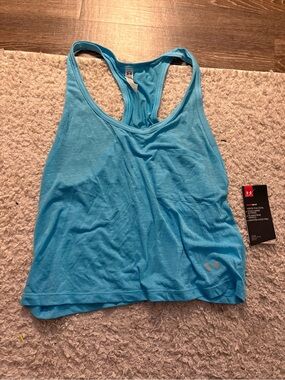 NWT Under Armour Tech Shorty tank top in blue. Size Large
